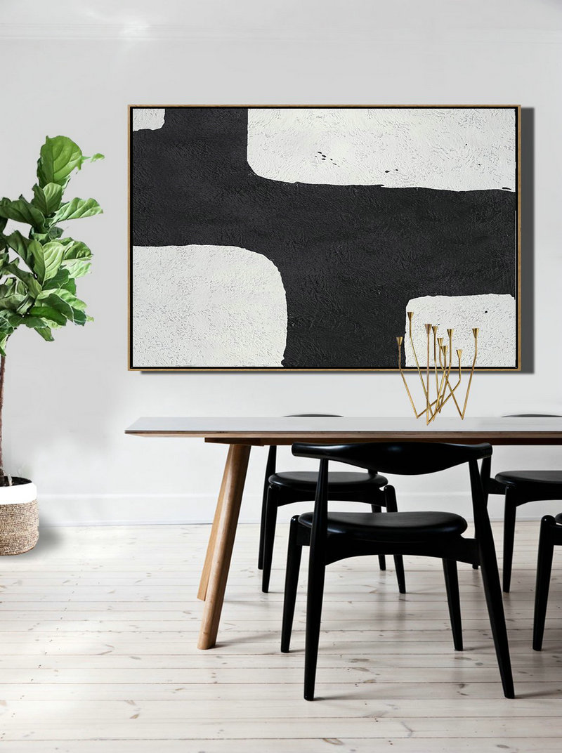 Huge Abstract Canvas Art,Oversized Horizontal Minimal Art On Canvas - Modern Paintings